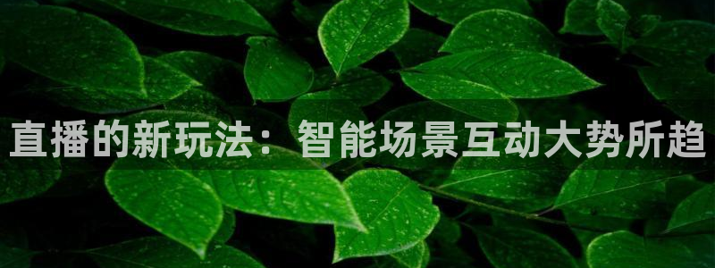 雨燕360体育直播：直播的新玩法：智能场景互动大势所趋