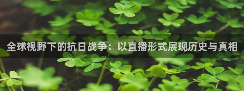 山东体育360足球直播在线观看：全球视野下的抗日战争：以直播形式展现历史与真相